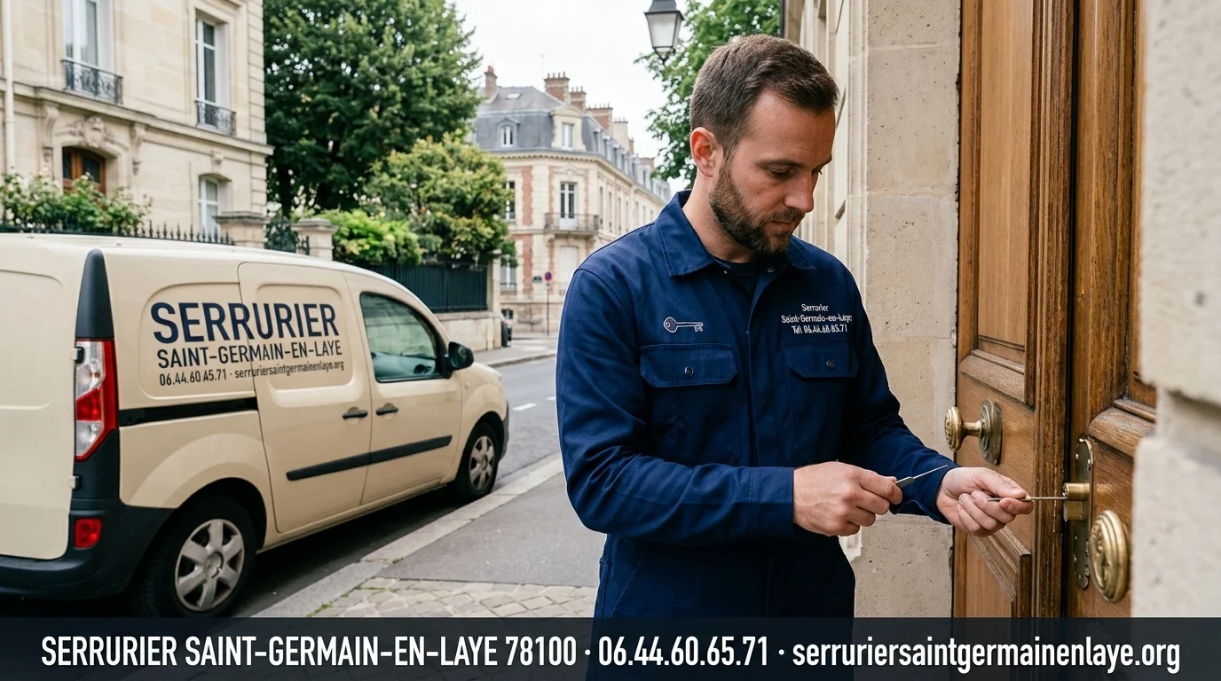 Serrurier Saint-Germain-en-Laye en intervention - artisan local 78100