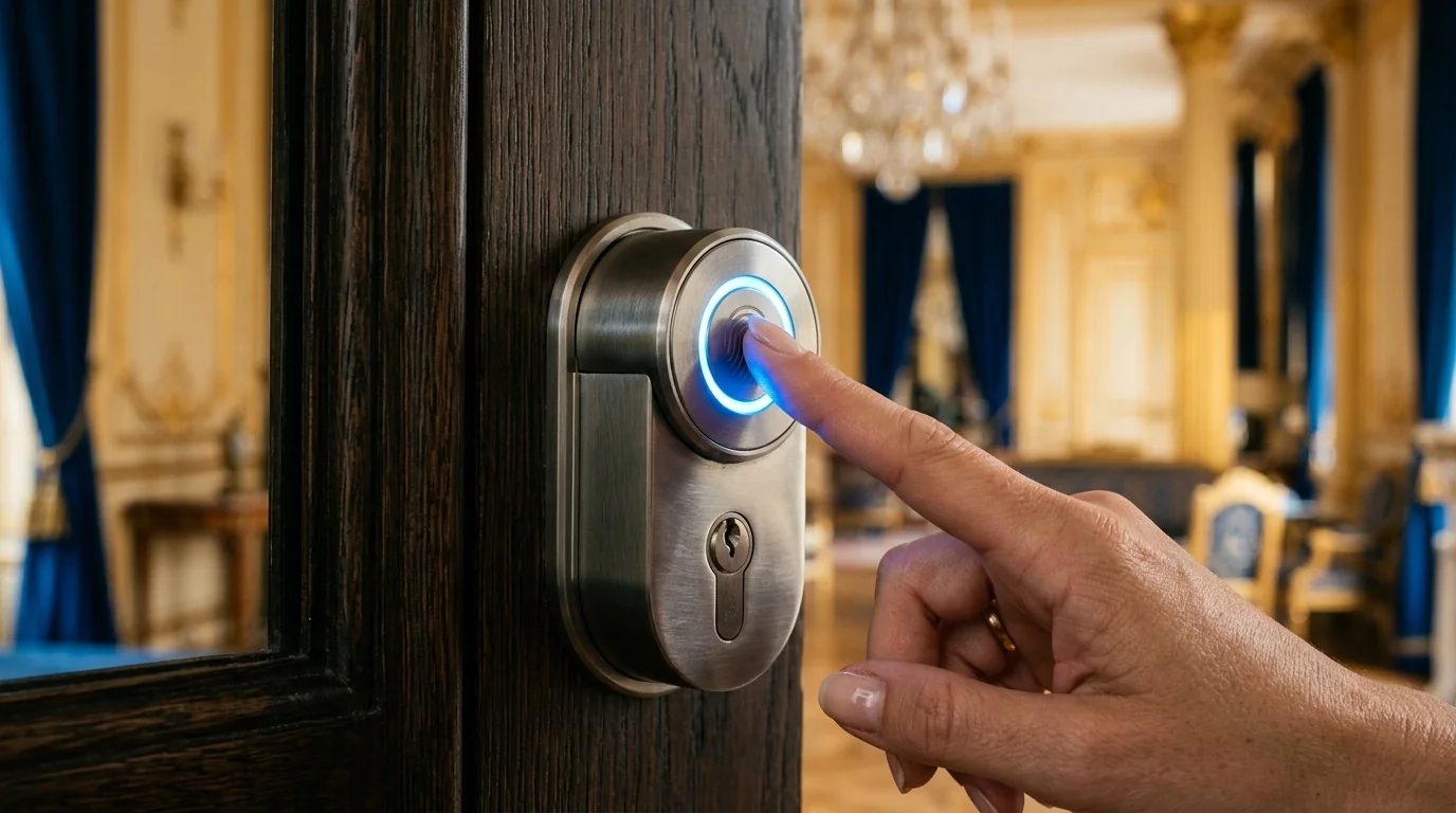 Serrure connectée smart lock à Saint-Germain-en-Laye 78100 - cylindre NFC empreinte